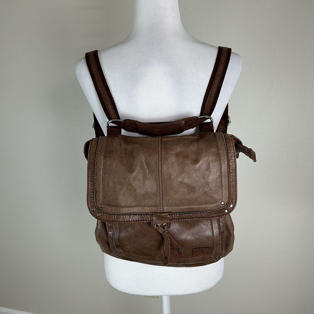 The Sak Ventura Convertible Back Pack Shoulder Bag For Women Leather Brown